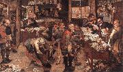 BRUEGHEL, Pieter the Younger Village Lawyer fg oil painting on canvas